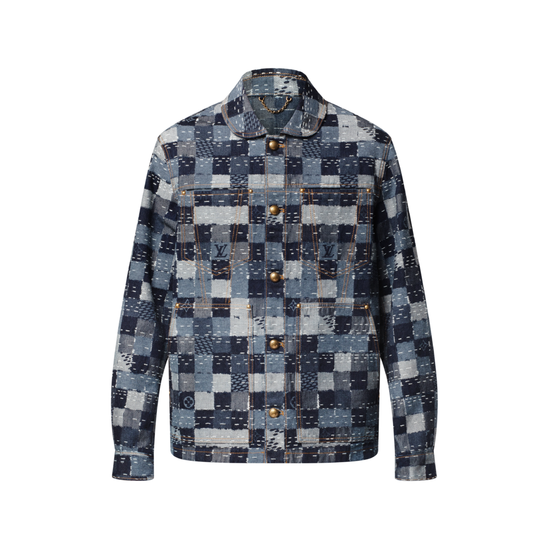 LOUIS VUITTON 23SS モノグラム パデッド デニムジャケット LOUIS